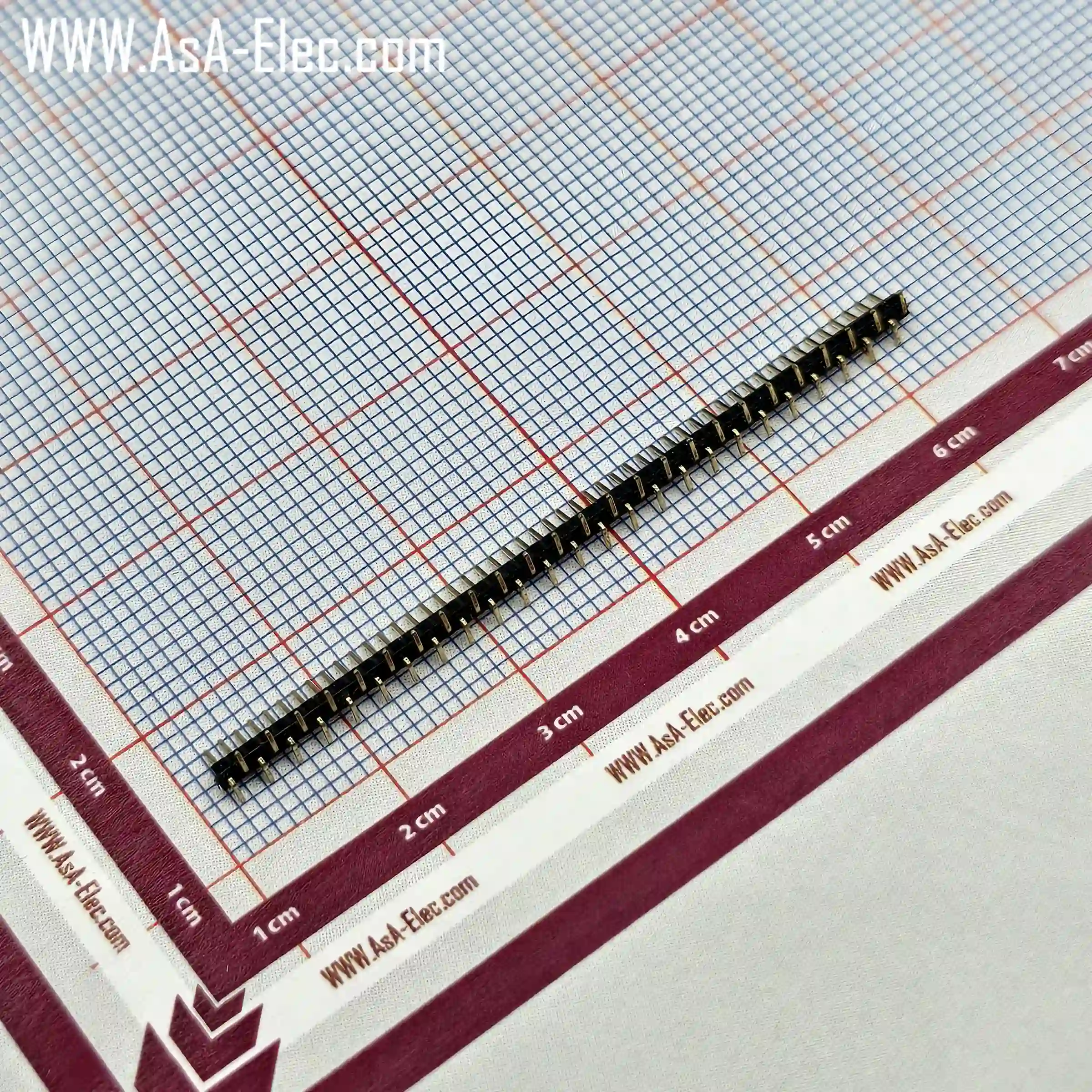 پین هدر 50*1 نری اتصال سطحی 1.00 میلیمتر SMD